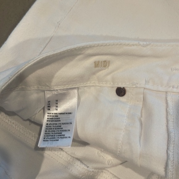 American Eagle White Stretch Midi Short - Picture 8 of 9